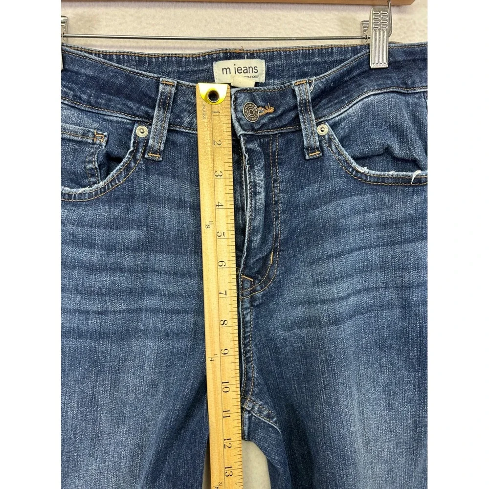 90s Aesthetic Maurices Women 10 Dark Wash High Rise Tapered Leg Stretch Jeans